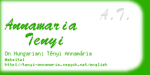 annamaria tenyi business card